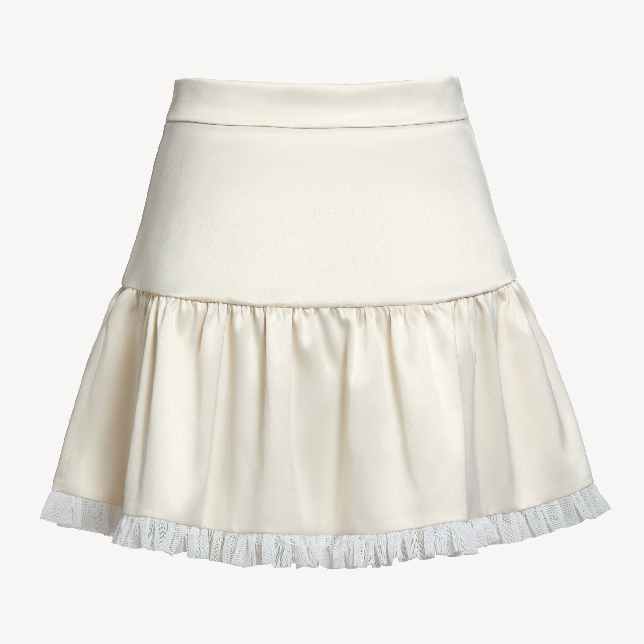 Clara Satin Pleated Skirt